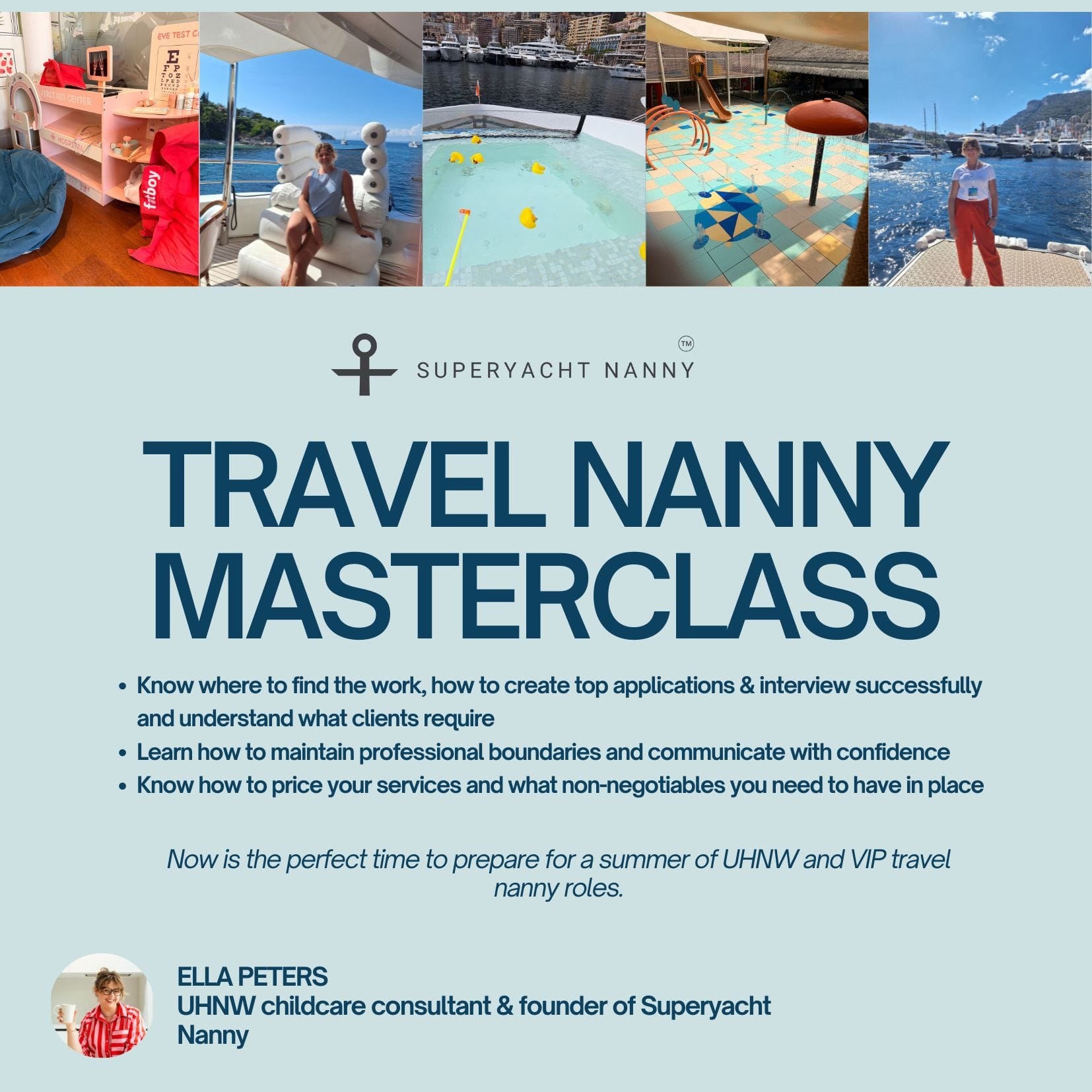uhnw & vip travel nanny masterclass